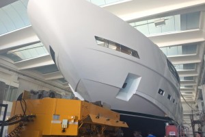 Dreamline 34m pronto a lasciare il cantiere