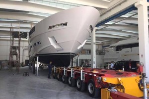 Dreamline 34m pronto a lasciare il cantiere