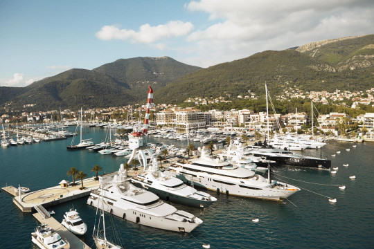 Una veduta di Porto Montenegro