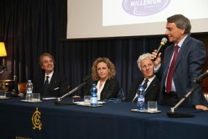 Alcuni momenti della premiazione al Circolo Canottieri Aniene