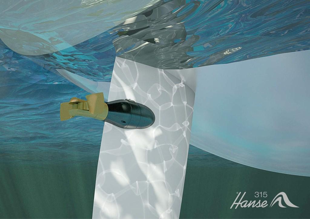 Il nuovo sistema rudder drive installato sull'Hanse 315