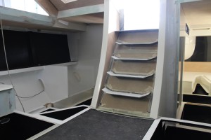 Il nuovo Mylius 65' Raised Saloon all'interno del cantiere di Podenzana