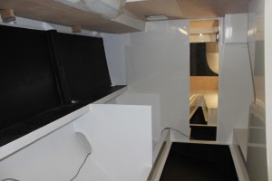 Il nuovo Mylius 65' Raised Saloon all'interno del cantiere di Podenzana