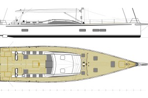 I disegni del nuovo Mylius 65' Raised Saloon