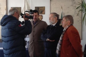 Da destra: Danilo Morelli, Ammiraglio Claudio Morellato e Alessandro Roman