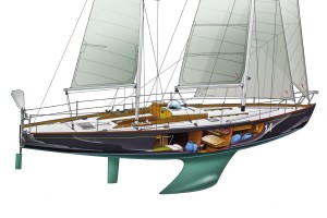 Pen Duick II di Eric Tabarly, gioiello tecnologico del 1964, vinse la Transat in 27 giorni, 3 ore e 56 minuti
