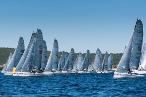 La prima giornata di regate Melges 20 World League a Zara