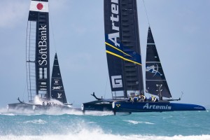 Nathan Outteridge, Team Artemis, vs Dean Barker Team, Softbank Japan