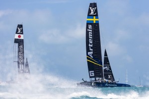 Nathan Outteridge, Team Artemis, vs Dean Barker Team, Softbank Japan