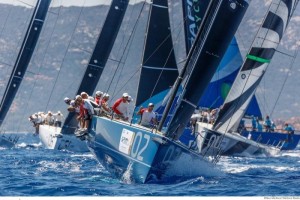 Azzurra impegnata nelle regate di Porto Cervo