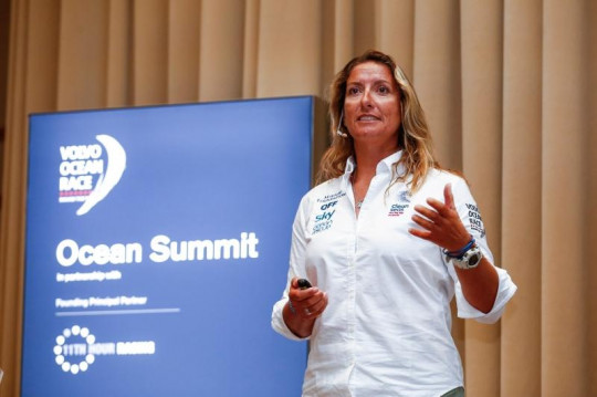 Dee Caffari during the Ocean Summit