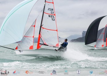 29er Zhik World Championship being blown away!
