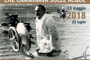 La locandina della mostra “L’uomo che camminava sulle acque'