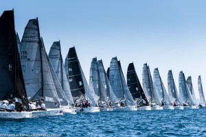 Il campo di regata di Marina di Scarlino ha ospitato la giornata inaugurale della seconda tappa continentale della Melges 20 World League 2018