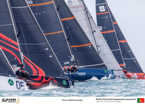 Azzurra stays in the game at the Rolex TP52 Worlds Championship