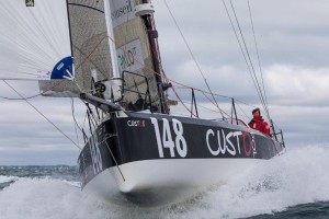 Antoine Carpentier on board Custo Pol. Image credit: Jean-Marie Liot