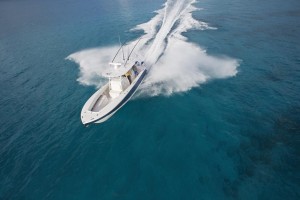 31 Regulator Center Console boat cruising