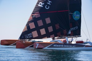 Armel Tripon is currently leading the Multi50 class on board Réauté Chocolat