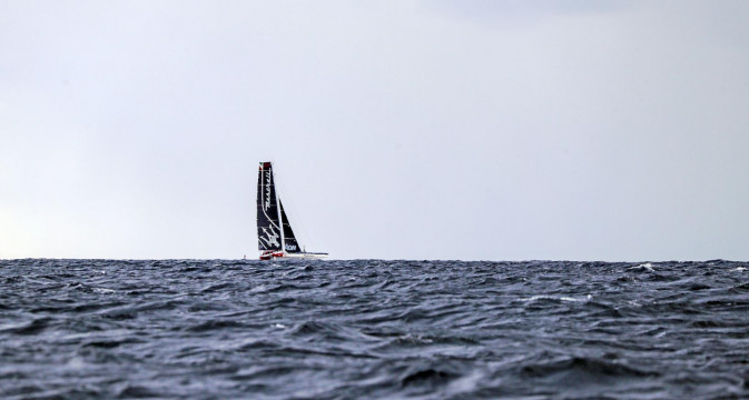 Maserati Multi 70 e Giovanni Soldini impegnati in un Match Race in Atlantico
