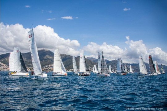 25 Mini 6.50 alla partenza del GP d’Italie – Coppa Alberti