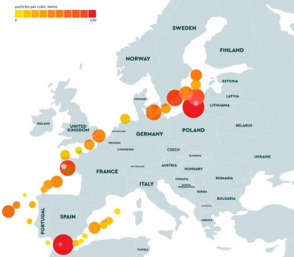 Microplastic data captured during The Ocean Race Europe
© The Ocean Race null
