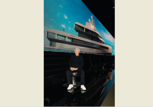 The Italian Sea Group e Giorgio Armani presentano il megayacht Admiral 72