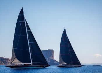 Ibiza JoySail, scene for J Class Svea collecting Kohler Cup
