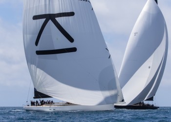 Advantage Galateia as Maxi class goes into final light winds Sunday at PalmaVela