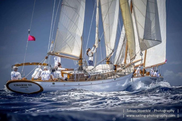 Charm III, 50' staysail schooner built in 1928 was overall winner of the regatta