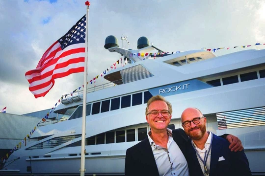 Henk de Vries III, links, mit seinem Bruder Tom