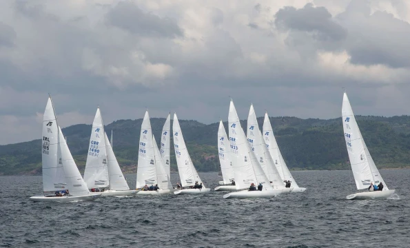 The Etchells 22 fleet in action at Scottish Series 2024.

photo Marc Turner/Scottish Series/PFM