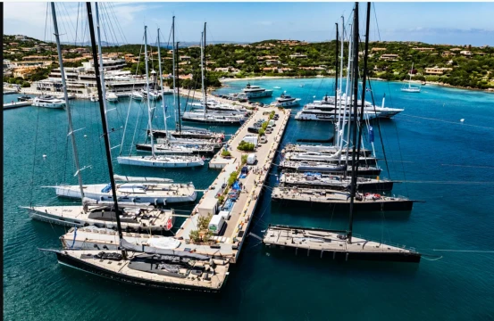 The Southern Wind fleet has arrived in Porto Cervo: off to a windy start tomorrow