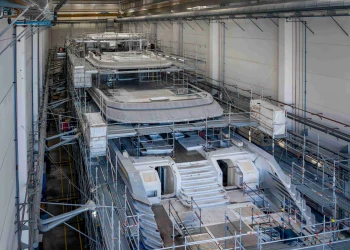 CRN M/Y 145 Project Thunderball, avanzamento costruzione
