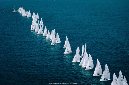 Tight racing and local victory mark day two at the Star Class European Championship in Viareggio