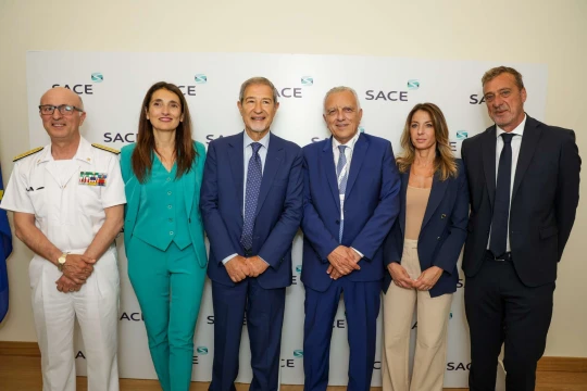 Evento Port in Italy_da sx Nicola Carlone, Alessandra Ricci, Ministro Nello Musumeci, Luciano Serra, Senatrice Simona Petrucci e Giovanni Acampora