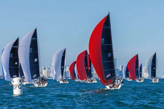 Halfway in, the heat is on—the 2025 Melges 24 racing season in North American is just getting warmed up.
Photo by Scott Trauth Photography