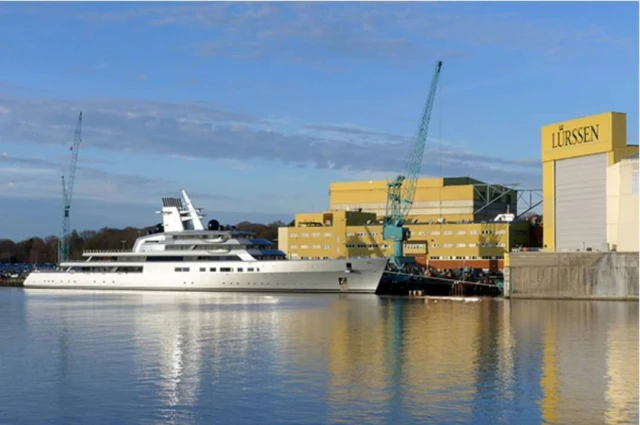 The Lürssen shipyard
