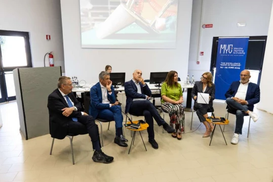 Von links: Gianluca Gregori, Michele Bernetti, Francesco Casoli, Federica Cantori, Manuela Moreno und Tilli Antonelli