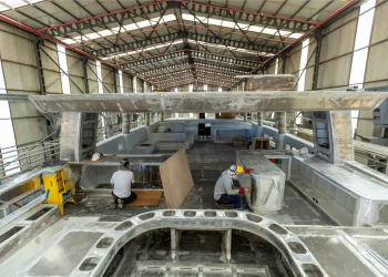 GX42 superyacht takes shape with major construction milestones achieved