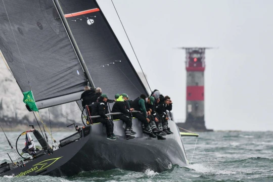 Django WR51 heads past the Needles © James Tomlinson/RORC