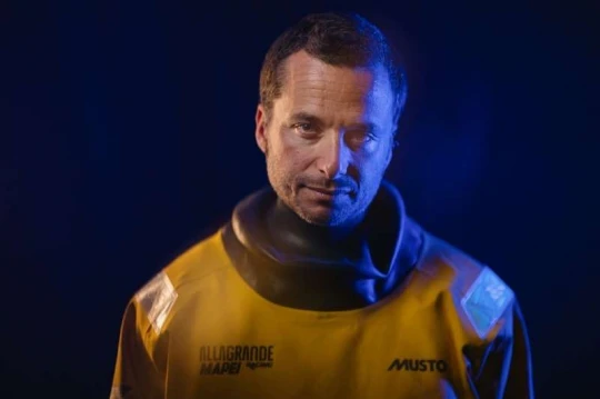 Portrait of IMOCA skipper Ambrogio Beccaria, competing in The Ocean Race Europe 2025 with Allagrande Mapei Racing, photographed in Lorient in June 2025.
© Jean - Louis Carli