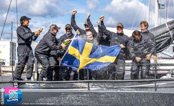 RAN celebrating their victory as new Class A ORC World Champions - © Mauro Melandri / Kalev Yacht Club