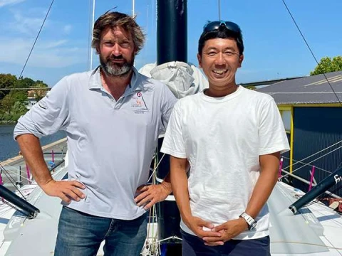 Imoca Louis Duc :A French-Japanese Duo on the Transat Café de l’Or