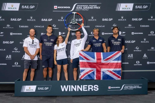 Second day of ROCKWOOL France Sail Grand Prix cancelled, Emirates GBR crowned winners after day one results