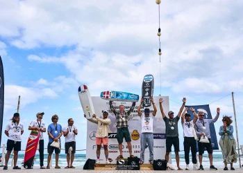 Kiteboard, Jonson rides the Black Sea waves to victory