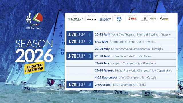J/70 Cup 2026: ecco il calendario dell'anno prossimo