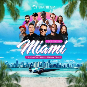 Miami to host first US race for celebrity-backed E1 raceboat Championship