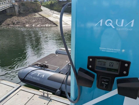 Battery-Backed DC Charger for Electric Boats at Fowey Harbour