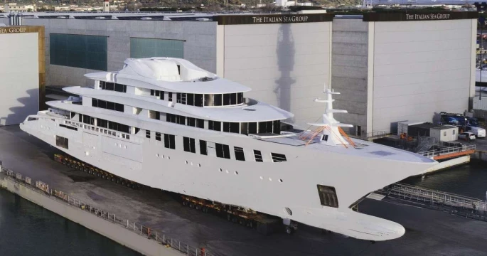 Progetto Galileo 82m, la prima unità in allestimento da The Italian Sea Group