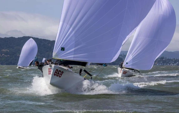 Surfing on San Francisco Bay - Melges 24 World Championship 2024 - San Francisco, CA, USA © IM24CA - Zerogradinord